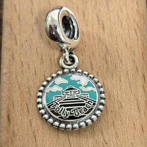 Pandora Folly Beach Charm Folly Island Travel Charm, S925 Silver Bracelets